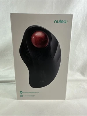 NEW!!! Nulea M505 Wireless Trackball Mouse Rechargeable Bluetooth USB Ergonomic - Image 1 of 4