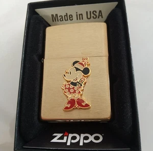 Zippo Minnie Santa Cosplay Encendedor Dorado Sin Usar con Caja Vacaciones Navidad Disney - Imagen 1 de 9