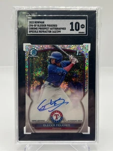 2023 BOWMAN GLEIDER FIGUEREO 162/299 SPECKLE REFRACTOR AUTO NO. CPA-GF SGC 10 - Picture 1 of 2