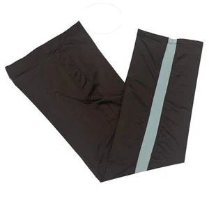 Tek Gear, Brown with Aqua Trim Straight Leg Pull-On Activewear Pants, size L - Picture 1 of 4