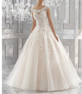 mori lee wedding dress Size 8 - Picture 1 of 7