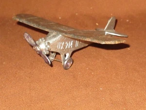 SCARCE 1928 TOOTSIETOY UX 214 AERO DAWN TOY PLANE METAL WHEELS VERSION - Picture 1 of 7