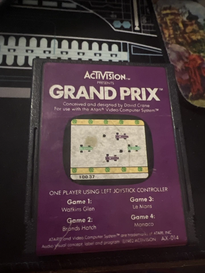 Grand Prix ATARI 2600 Vintage Video Game Cartridge Activision - Image 1 of 1