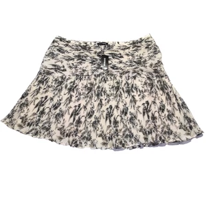 Express Pleated Floral Mini Skirt Rococo Gloomy Coquette Dolly Romantic Size L - Picture 1 of 9