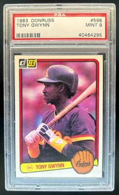 Donruss Tony Gwynn Rookie RC 1983 #598 Padres PSA 9 Foto 1 de 2
