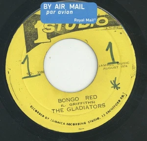 " BONGO RED." the gladiaitors. STUDIO ONE 7in 1974. - Picture 1 of 2