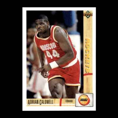 Adrian Caldwell 1991-92 Upper Deck Houston Rockets #310 R328V 37 - Image 1 of 2