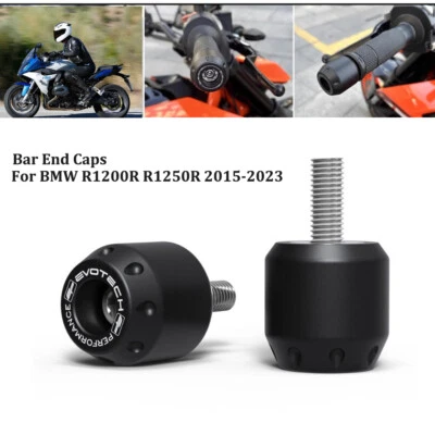 Tapas de extremo de barra empuñaduras de manillar tapones deslizantes para BMW R1200R R1250R 2015-2023 2016 Foto 1 de 4