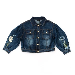GIACCA JEANS CON RICAMI PER BAMBINA (10A/S) "MONNALISA" 493100R9 SS 2019 - Imagen 1 de 9