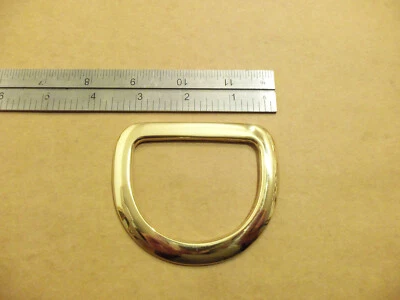 Anillos en D de latón macizo de alta resistencia de 2 1/2" (paquete de 2)  Foto 1 de 3