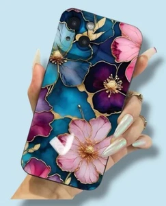 iPhone 16 16E 14 15 11 12 Plus Pro Silikon Hülle Case Luxus Blume Floral Y2K - Bild 1 von 1