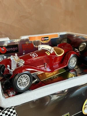 Burago Alfa Romeo 2300 Spider, 1932, Mille Miglia - #90 - 1/18 - COD. 3208 RARE! - Immagine 1 di 4