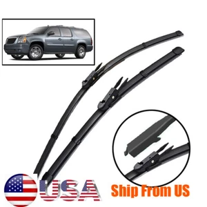 Front Windshield Wiper Blades Set For Chevrolet Suburban GMC Yukon XL 2007 -2008 - Picture 1 of 6
