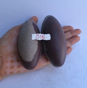 4" Shiva Lingam Stone Narmada River India Rare Special Nice Pocket Lingam~018 - Picture 1 of 11