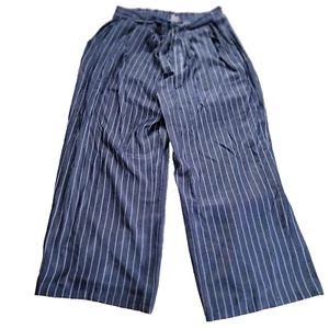 LuLaRoe Dianne Blue & White Striped Wide-Leg Pants, Women's XL Stock #3135 NWT! - Picture 1 of 10