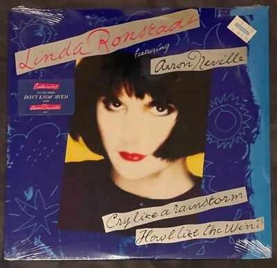 sealed Lp LINDA RONSTADT featuring Aaron Neville  Cry Like A Rainstorm  60872-1 Foto 1 de 2