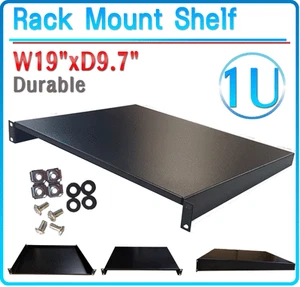 LEXAcctv Mount Rack Universal S-Shelf For Server Rack 1U 9.7" (250mm) Deep - Picture 1 of 1