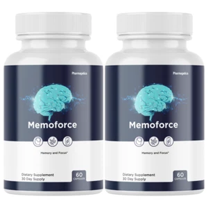 Memoforce Brain Booster for Memory Cognitive Health & Wellness - 2 Bottles - Picture 1 of 5