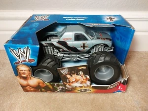2006 MATTEL HOT WHEELS WWE TRIPLE H MONSTER TRUCK VEHICLE, NOS, W/ 18X24" POSTER - Picture 1 of 2