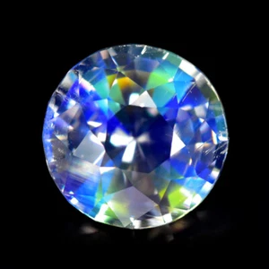 Tonda 3,99 ct_Meravigliosa pietra di luna arcobaleno sfaccettata di prima qualità non trattata - Foto 1 di 3