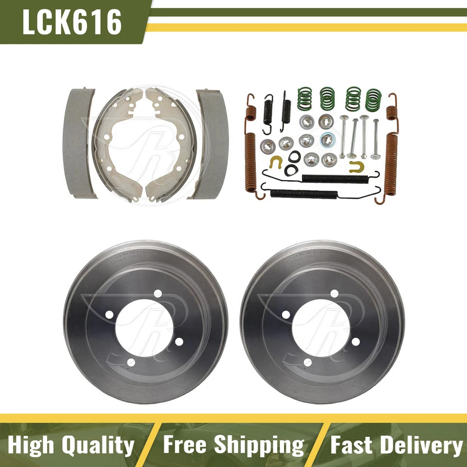 Rear Brake Drum Brake Shoes Hardware Spring Kit Fits 1995-1998 Mitsubishi Galant - Image 1 of 4