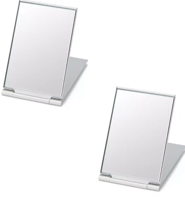Espejo Plegable Aluminio MUJI Tamaño M para llevar 126 x 93 x 5,3mm (Juego 2) Foto 1 de 4