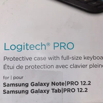 Logitech Pro protective case w/full size keyboard samsung galaxy note|pro12.2 - Image 1 of 4
