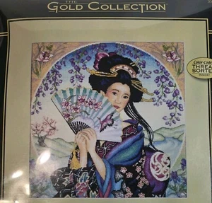 Dimensions Enchanting Geisha Cross Stitch Kit Gold Collection Marty Noble 35206 - Picture 1 of 6