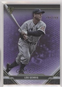 2021 Topps Triple Threads Amethyst /299 Lou Gehrig #31 HOF