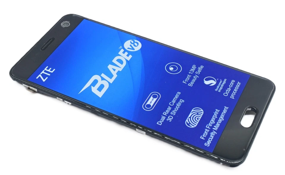 Original Display LCD Komplett Einheit für ZTE Blade V8 Reparatur Schwarz Neu - Bild 1 von 2