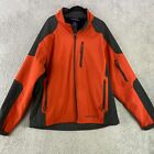 Veste de country gratuite homme XL orange zip up extérieur manteau résistant au vent Gorpcore