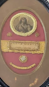 ANTIGUO RELICARIO SANTA MARTA VIRGEN Y MARTIR - Foto 1 di 3
