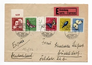 Brief mit Schweizer Marken, gestempelt 1955, Suisse letter and stamp. - Picture 1 of 2