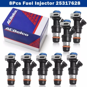 8Pcs GENUINE Fuel Injectors For 99-07 Chevy Silverado 4.8L 5.3L 6.0L 25317628* - Picture 1 of 14