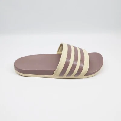 Sandalias Adidas Adilette para mujer cómodas a rayas moradas talla 9 Foto 1 de 4