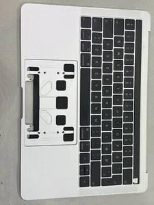 TopCase SILVER Apple MacBook Pro 13 A2159 QWERTY (DENMARK) GRADE A Keyboard - Picture 1 of 2