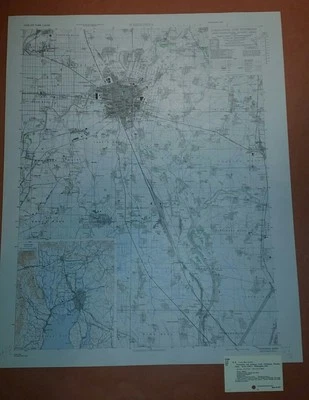 1946 US Army Map City Plan of Ichinomiya, Honshu, Japan 1:20,000 - Image 1 of 4