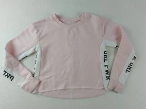 Justice Active Girls Cropped Sweatshirt Pink Girl Power Size 7 - Picture 1 of 6