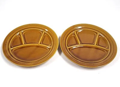 Vintage Luneville France Fondue Plaques – Marron Céramique – Lot De 2 – 24.1cm - Photo 1/4