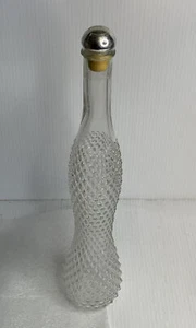 Glass Liquor Wine Decanter Clear Diamond Pattern Glass Bar 500 ML - Picture 1 of 8