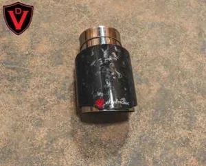 Valvetronic Designs 3.0/76mm Forged Carbon Fiber Exhaust Tip - Universal - Picture 1 of 2