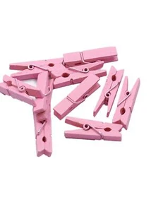 100pcs/Set Mini Colored Wooden Clips for Photo Clips Clothespin Paper Peg Pin... - Picture 1 of 1