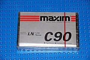 MAXIM LN 90 SILVER TYPE I BLANK CASSETTE TAPE (1) (SEALED) - Picture 1 of 3