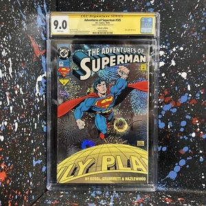 Adventures of Superman #505 (Oct 1993, DC) CGC SS 9.0 - SIGNED BY - TOM GRUMMETT - Picture 1 of 11
