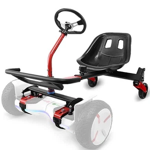 XCJump Hoverboard Go Kart Frame – Adjustable Seat, Shock Absorbers, Flash Wheels - Picture 1 of 24