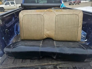 1965 1967 1968 1970 Ford Mustang Convertible Rear Seats seat Original Blk/tan - Picture 1 of 11