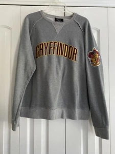 SUDADERA HARRY POTTER Oficial Gris GRYFFINDOR Mago Fan Camisa Adulto L - Imagen 1 de 11