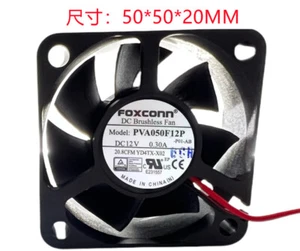 Foxconn PVA050F12P 5020 5CM 12V 0.30A 4-Wire YD4TX-A00 Cooling Fan - Picture 1 of 2