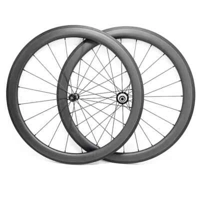 700c Kohlefaser Laufräder 38/50/60/88mm Tiefe Drahtreifen Rennrad-Laufradsatz - Bild 1 von 4