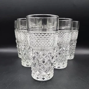 Set di 6 Wexford vintage 14 once Bicchieri By Anchor Hocking 6 1/4" Piatti Tè Ghiacciato - Foto 1 di 7